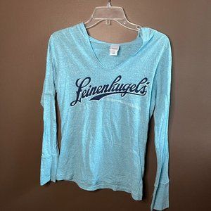 Leinenkugel's Brewery Shirt Long Sleeve Hoodie Women's Medium Chippewa Falls WI